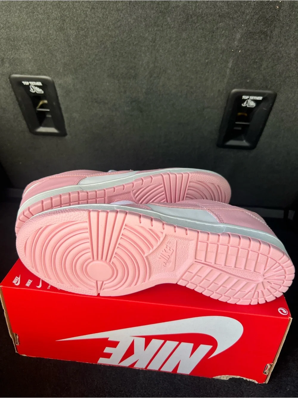 Nike Dunk Low White Medium Soft Pink FB9109-125 Size 7Y/8.5W New No Lid!